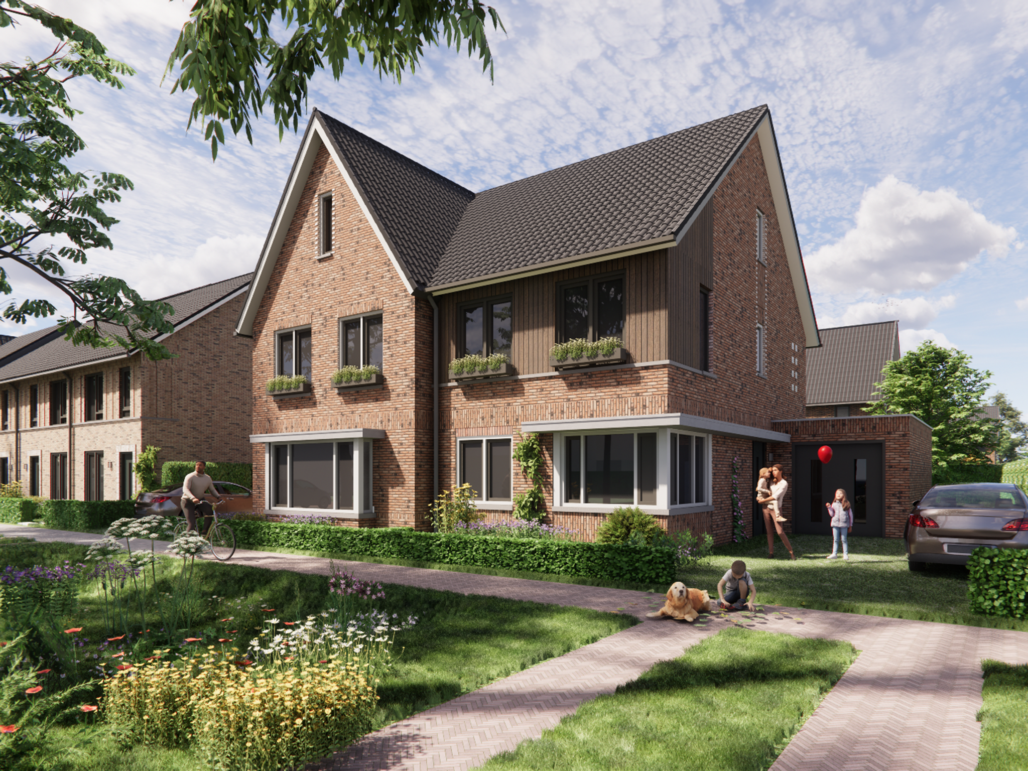 Nieuwbouw Kreekpark De Lanen Fase1 Schets Tweekapper 1536