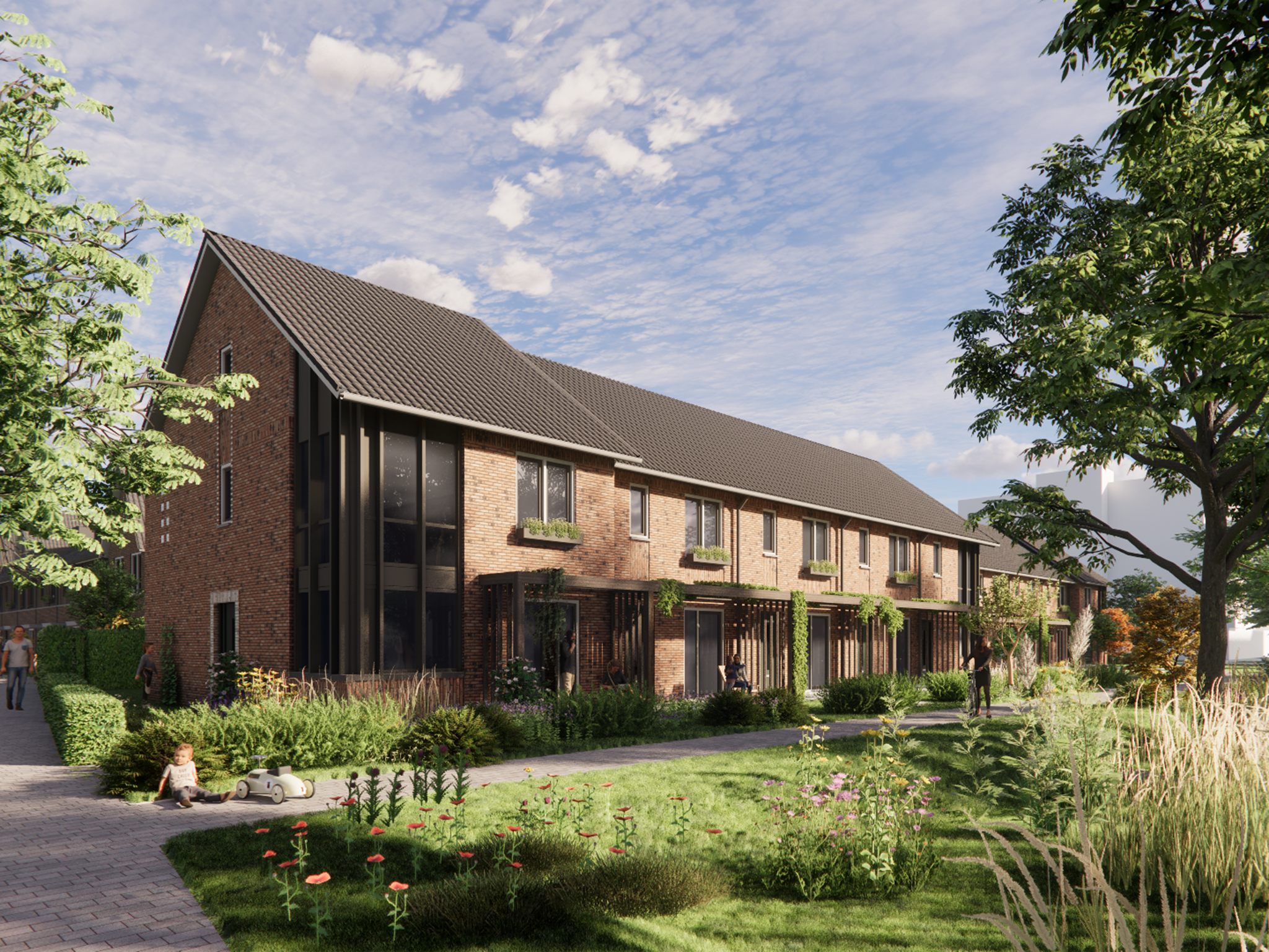 Nieuwbouw Kreekpark De Lanen Fase1 Schets Polderlaantjes Rijwoningen 2 1536
